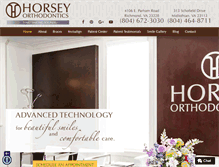 Tablet Screenshot of horseyorthodontics.com